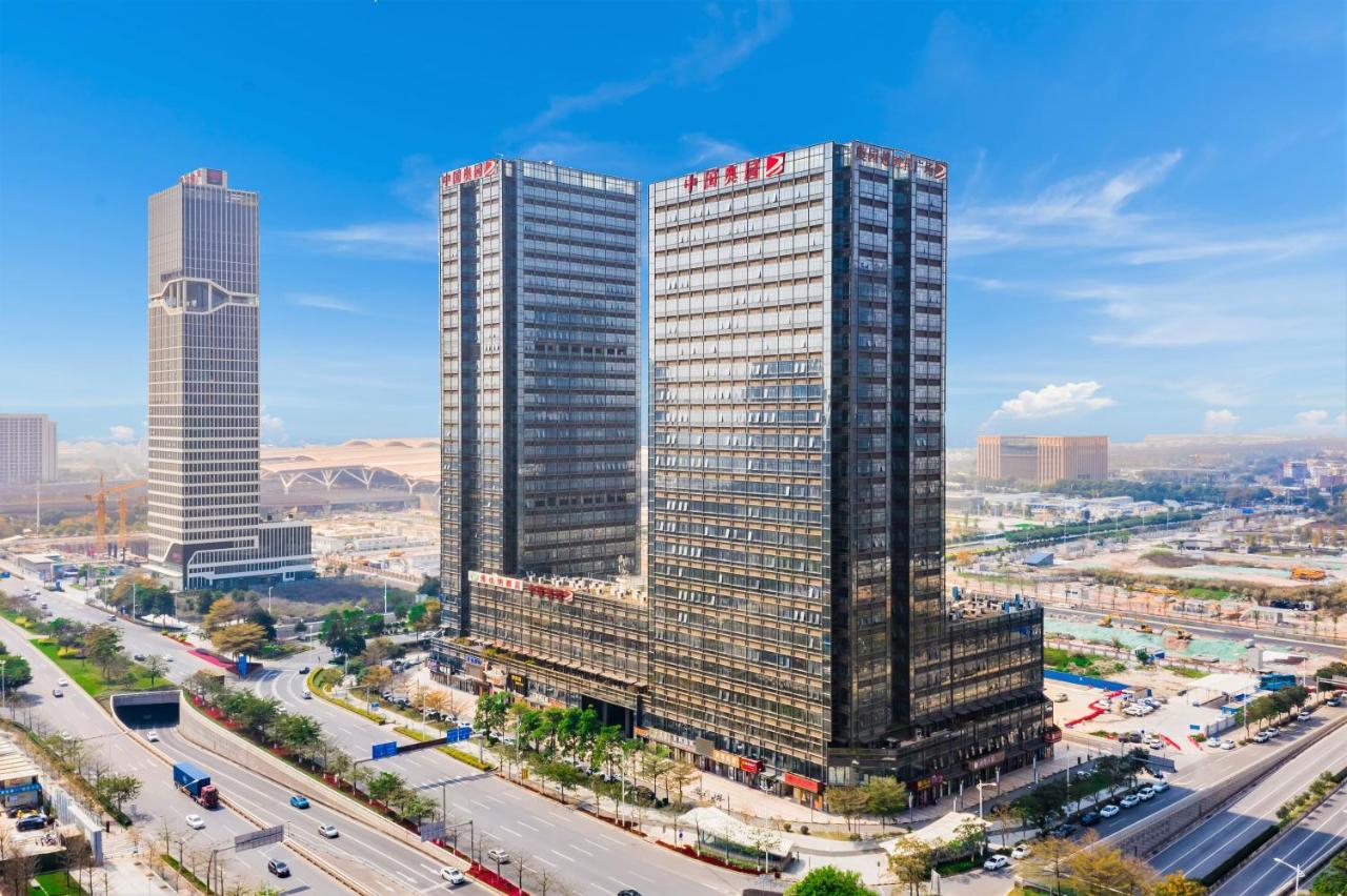 April Fair Duplex Apartment Guangzhou South Railway Station Ao Yuan Yue Shi Dai Branch Eksteriør billede
