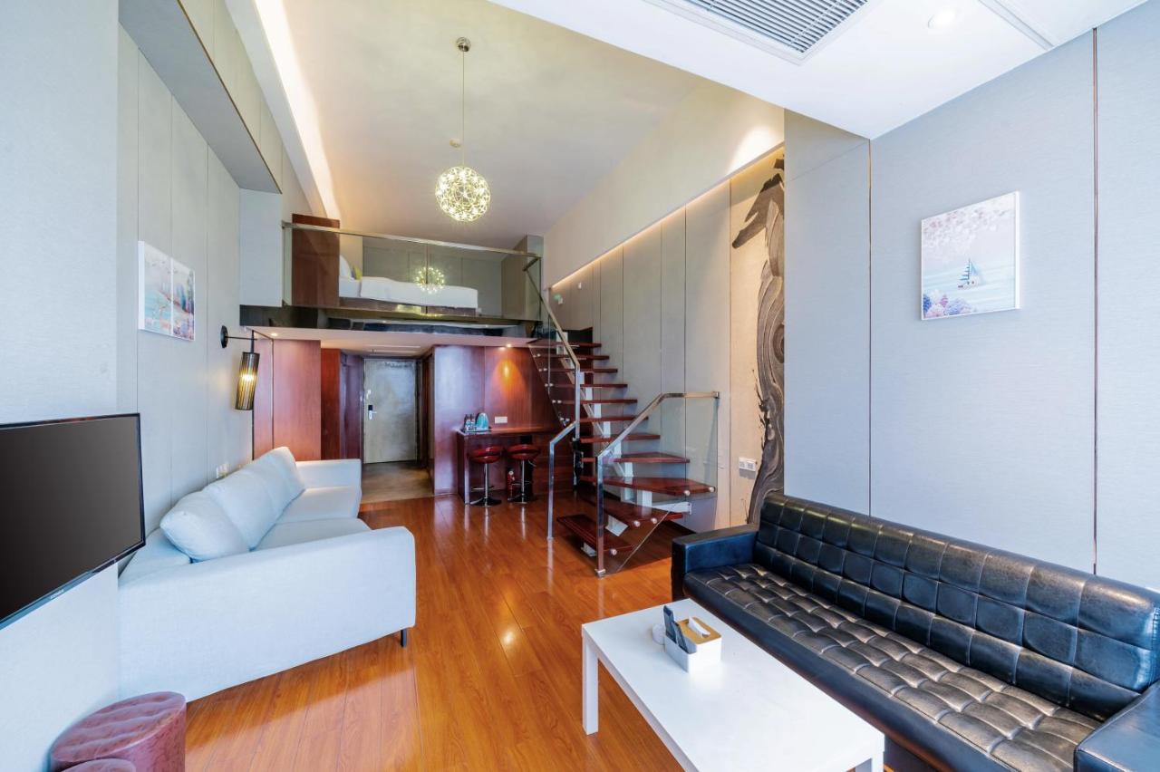 April Fair Duplex Apartment Guangzhou South Railway Station Ao Yuan Yue Shi Dai Branch Eksteriør billede