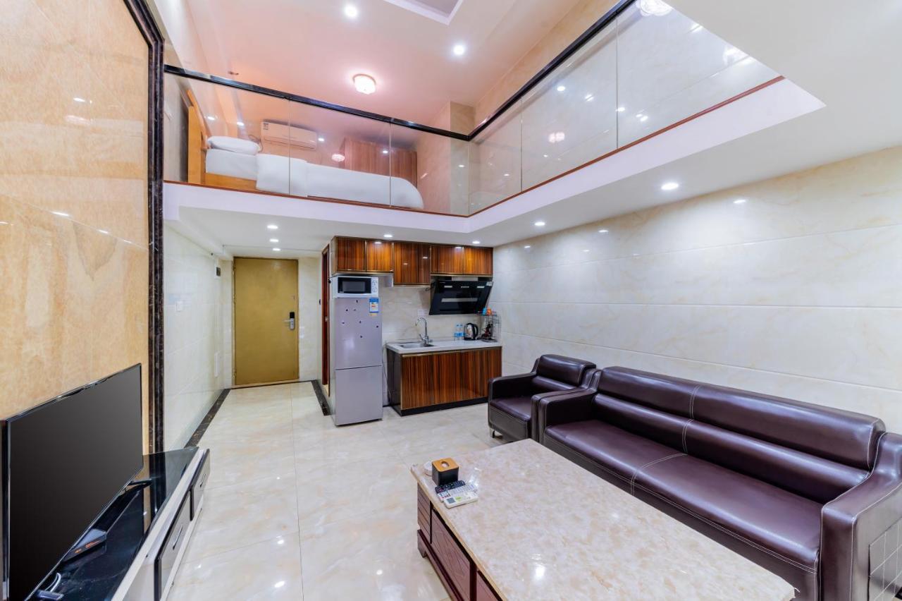 April Fair Duplex Apartment Guangzhou South Railway Station Ao Yuan Yue Shi Dai Branch Eksteriør billede
