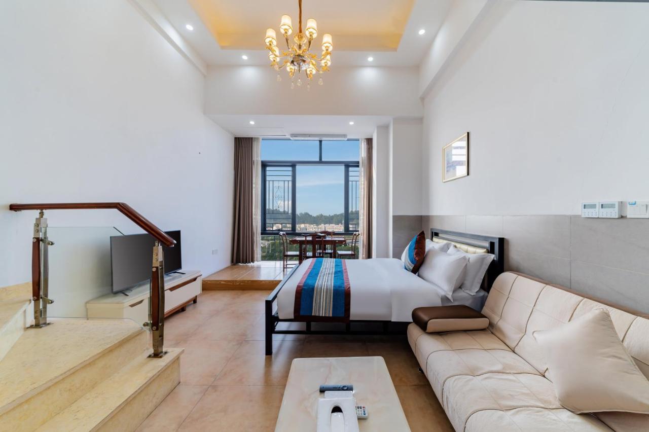 April Fair Duplex Apartment Guangzhou South Railway Station Ao Yuan Yue Shi Dai Branch Eksteriør billede