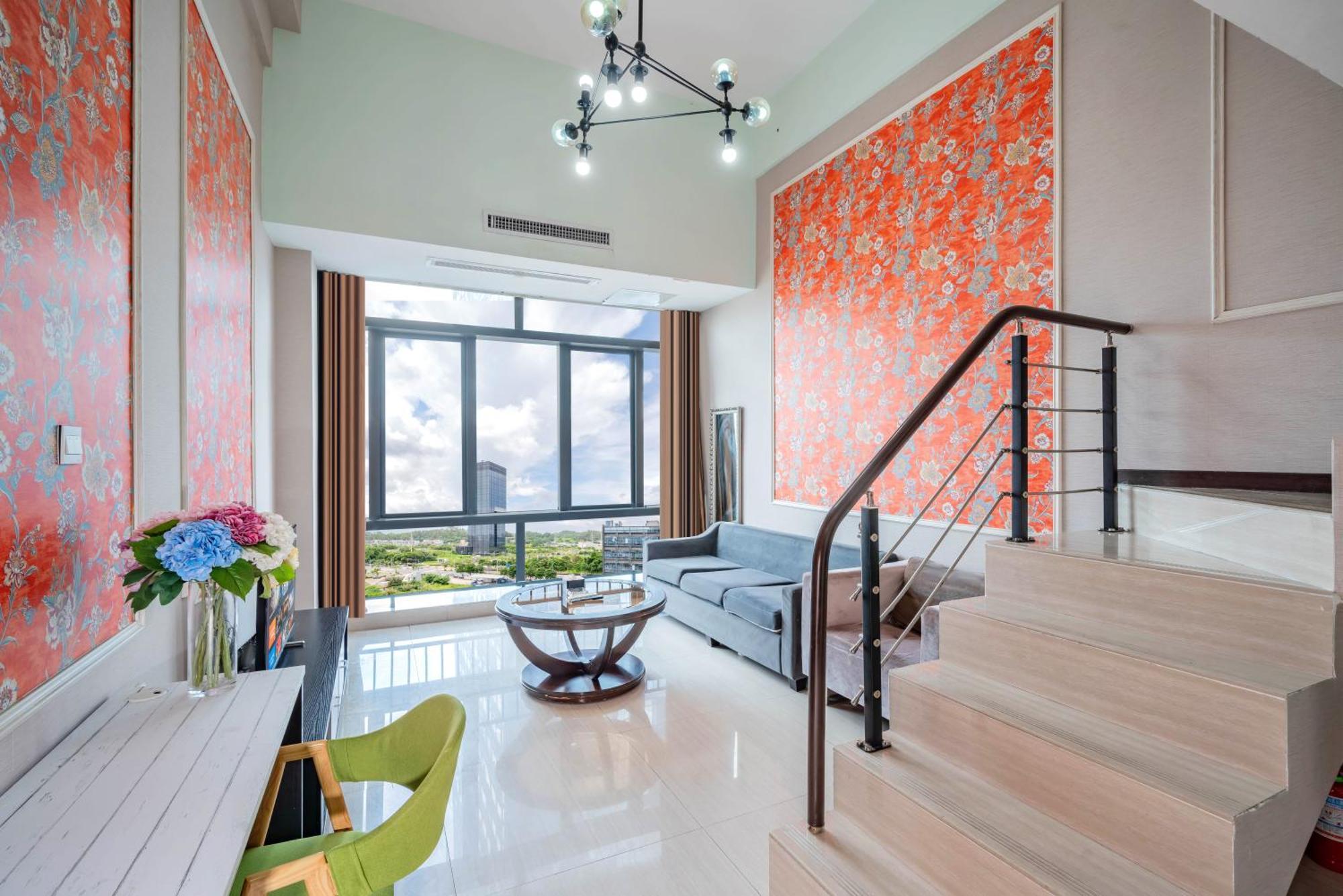 April Fair Duplex Apartment Guangzhou South Railway Station Ao Yuan Yue Shi Dai Branch Eksteriør billede