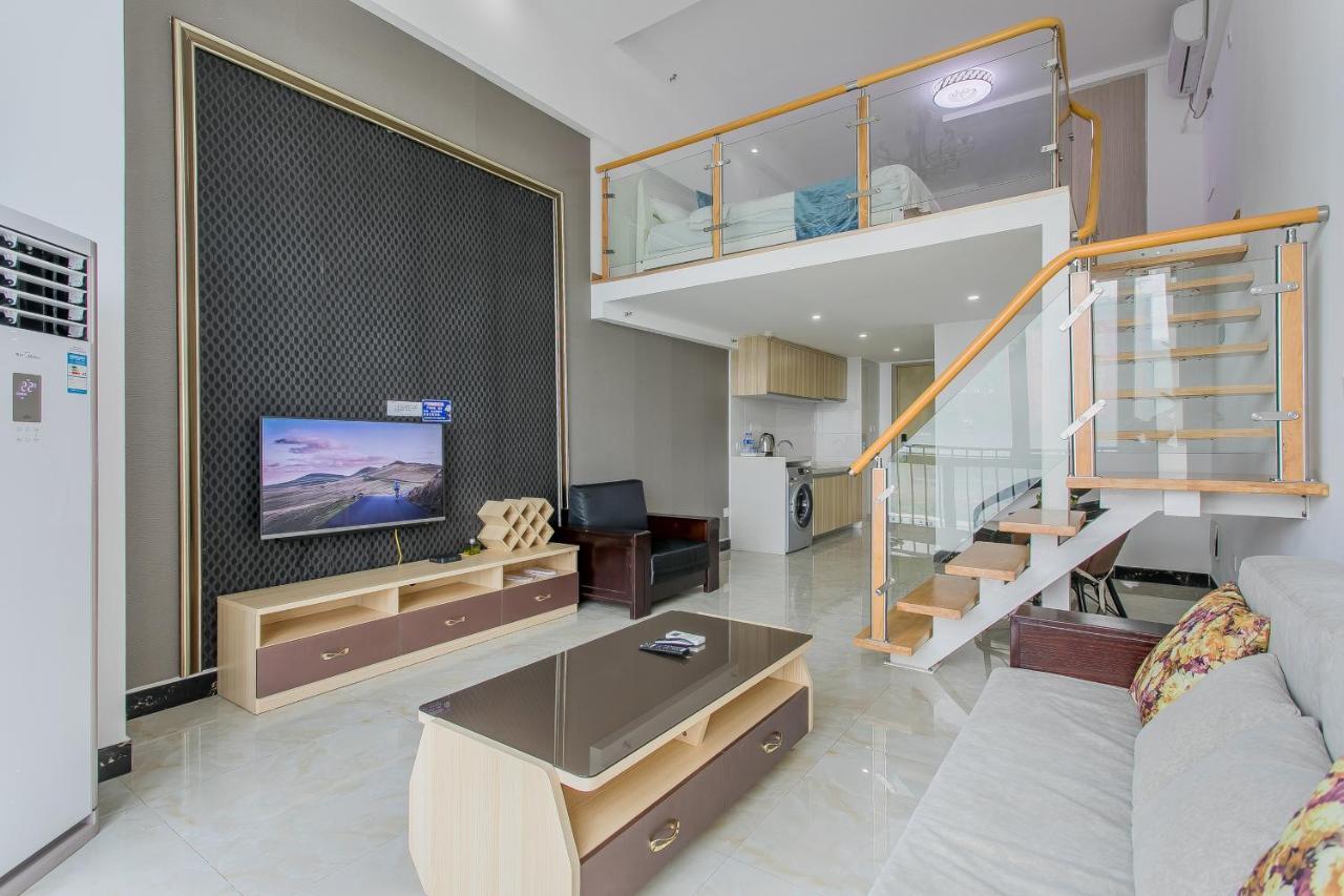 April Fair Duplex Apartment Guangzhou South Railway Station Ao Yuan Yue Shi Dai Branch Eksteriør billede