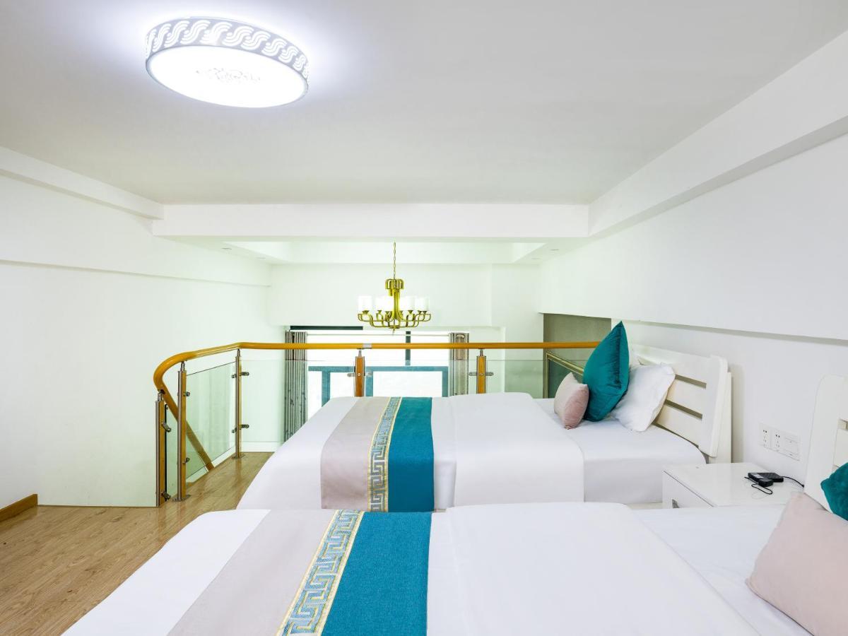 April Fair Duplex Apartment Guangzhou South Railway Station Ao Yuan Yue Shi Dai Branch Eksteriør billede