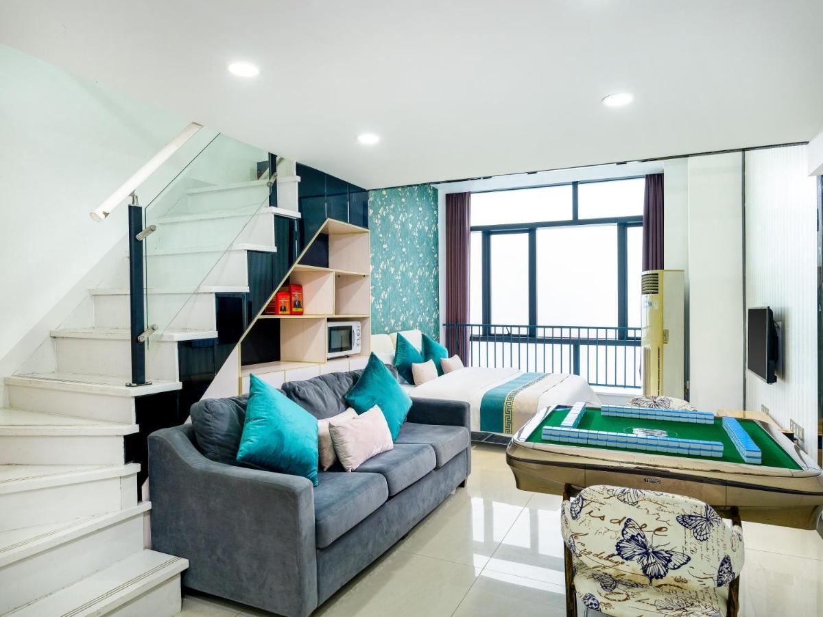 April Fair Duplex Apartment Guangzhou South Railway Station Ao Yuan Yue Shi Dai Branch Eksteriør billede